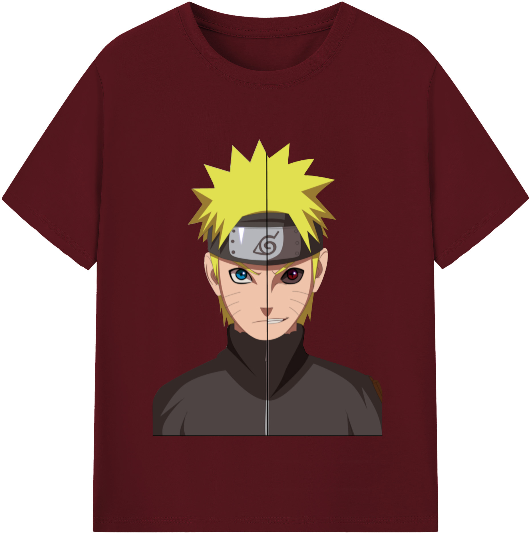 （画像用） NARUTO -ナルト- うずまき ナルト Uzumaki Naruto 綿100％半袖Tシャツ（フロントプリント）